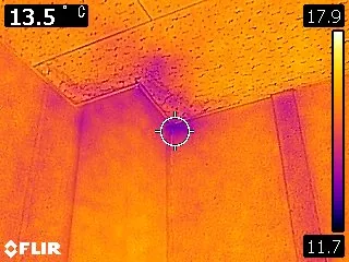 熱画像｜同じ位置の表面温度分布